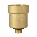 Vestil Brass Drum Vent Adapter with 2" Vent Diameter DVA-B